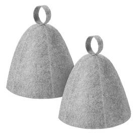 Sauna Hat, Ergonomi Felted Sauna Cap for Women and Men, Vaporarium hat, Russian Banya Felt Bath Cap, Steam Bath Hat Room Accessories Felt Heat Dry Headrest, Simple/Natural /Stylish, for Steam Room