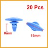Partuto 20 Pcs Blue Auto Car Door Card Interior Weatherstrip