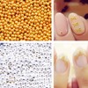 Minejin 3D Nail Art Gold Steel Ball Mini Beads Women