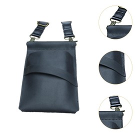 Harilla Friseur Schere Taschenschere Halter mit Schultergurtbeutel Organizer Haarschneidwerkzeughaltertasche für Salon -Friseure, Schwarz
