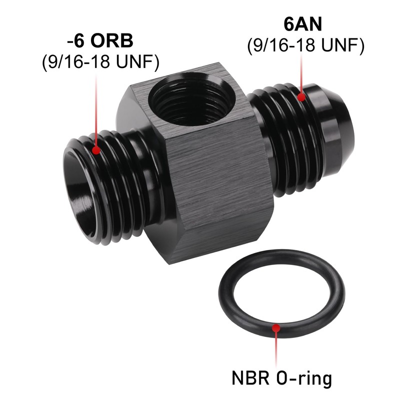 Podavelle 6AN Male Flare to 6AN -6 ORB Male with