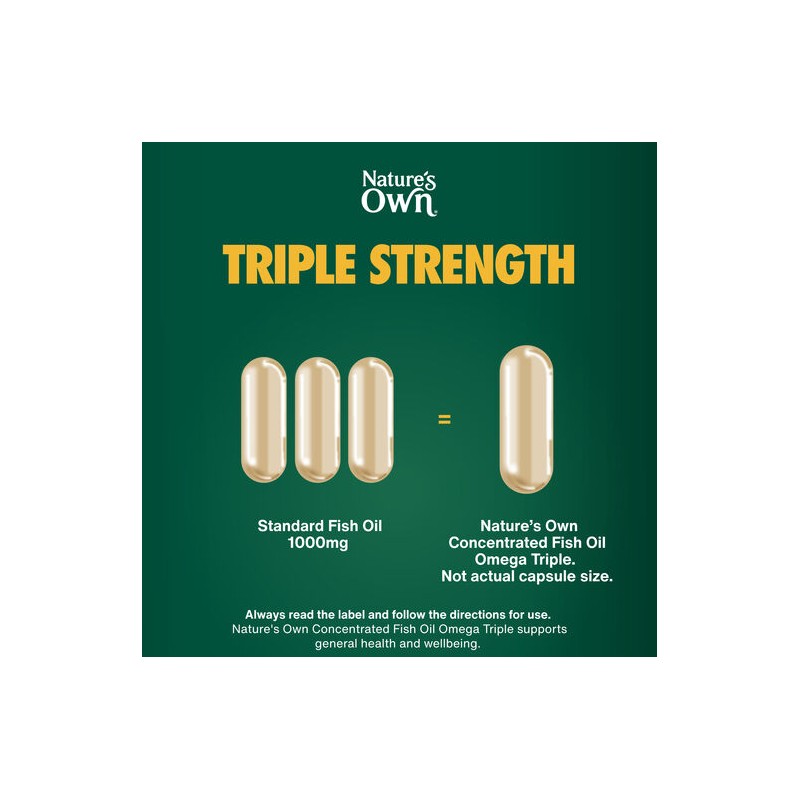 Nature's Own Natures Own Concentrated Fish Oil Omega Triple 180