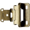 Partial Wrap 1/4" Overlay Hinges - Antique Brass - pair