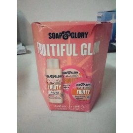Soap & Glory Fruitiful Glow Set Of 3 Body Wash, Scrub & Butter