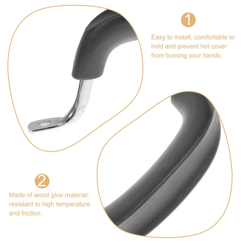 Cabilock 4PCS Universal Pot Lid Cover Knob Handle Stainless Steel