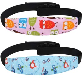SAYCHEESE Cojín para Soporte de Cabeza y Cuello de Bebé 2 Piezas; Bandas Ajustables para Niños; Sujetador para Asiento de Seguridad en Auto de Recién Nacido, Belt Sleep Positioner