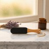 Elovara Pumice Stone Exfoliating Foot File with Ergonomic Wooden Handle