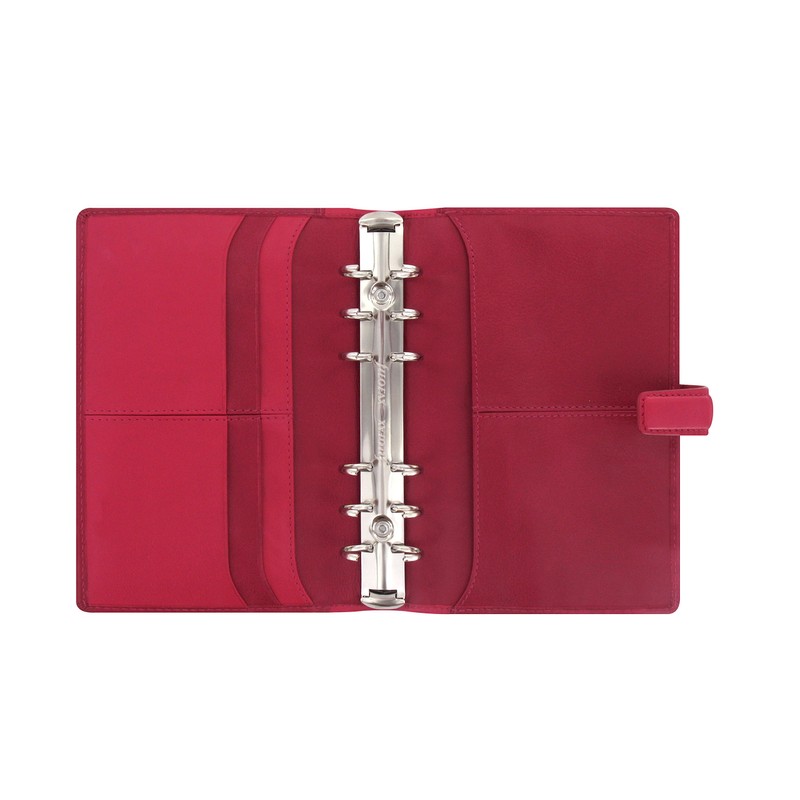 Filofax 025157 Nappa Cerise Pink Deluxe Leather Personal Planner Journal