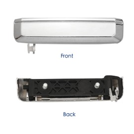 Lcyolada Pair of Exterior Door Handles for Nissan Hardbody 1986-1994,Nissan D21 1986-1994, Nissan Pickup 1995-1997, Front Rear Driver & Passenger Side Door Handles Chrome