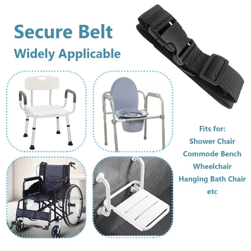 Elderly Shower Chair Seat Anti-Slip Belt, Universal Bath Bench Buckle