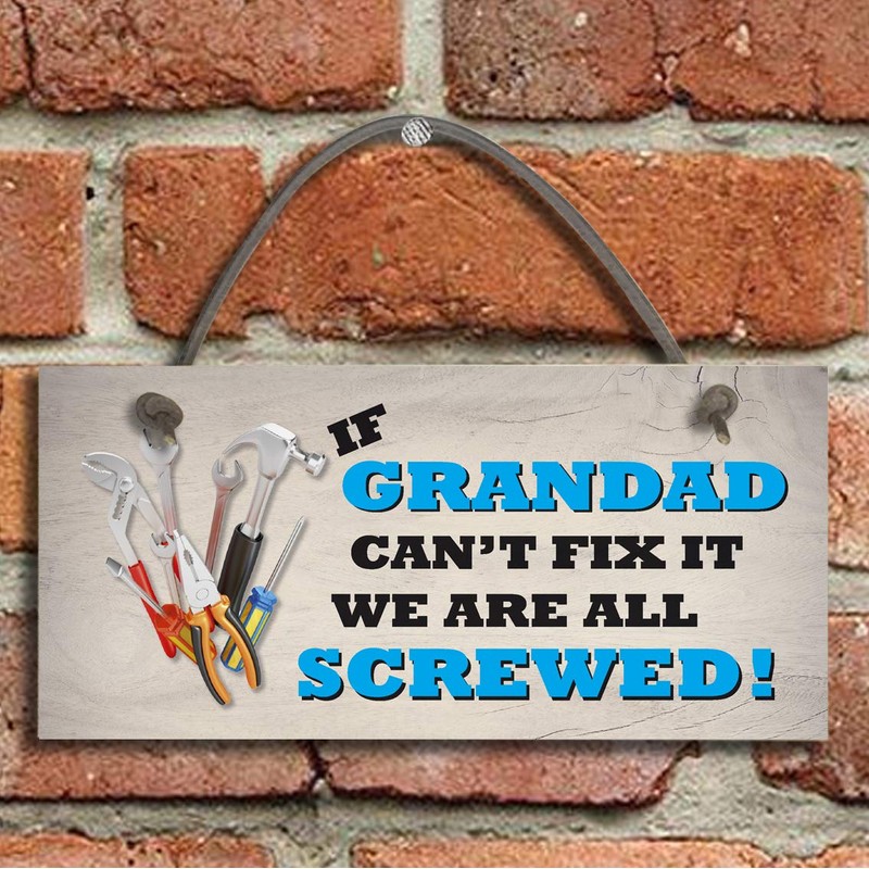 Grandad Fix It Screwed - Man Cave - Garage -