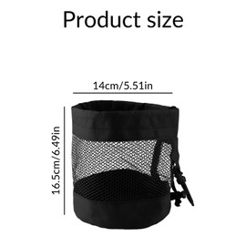 Tabanzhe Golf Ball Bag 2PCS Golf Storage Drawstring Mesh Pouch Durable Lightweight Ball Holder Accessory for Training Practice Storage