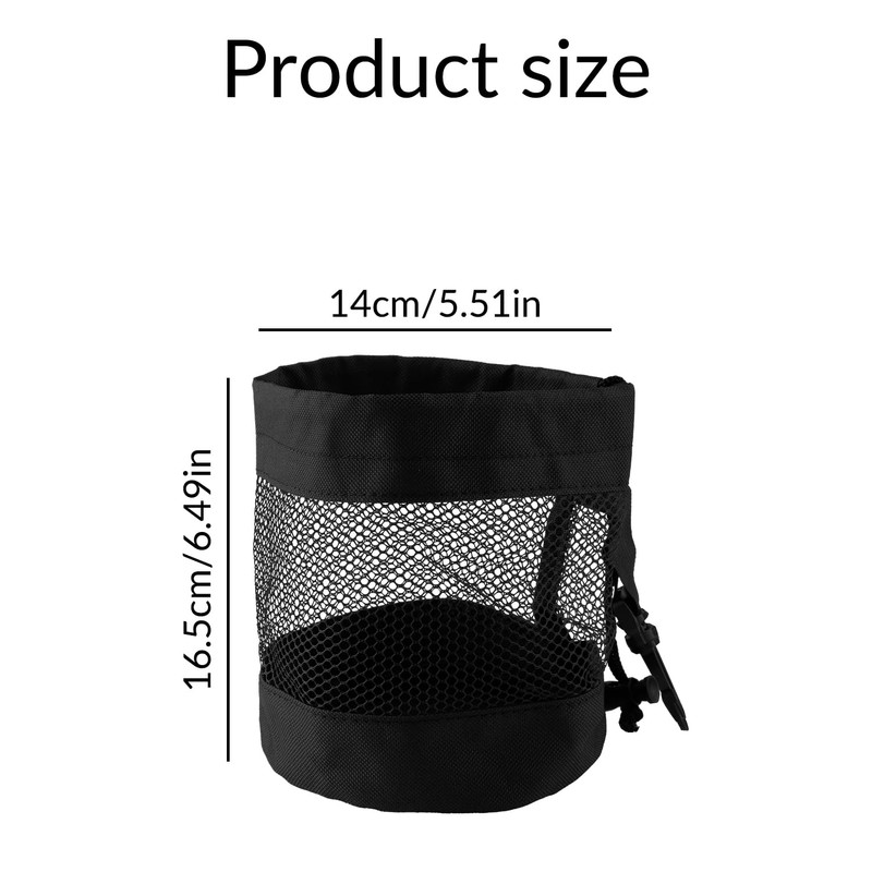 Tabanzhe Golf Ball Bag 2PCS Golf Storage Drawstring Mesh Pouch