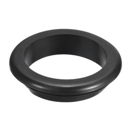 QUARKZMAN 1 x Rubber Rings, 70 mm ID 80 mm Bore Hole, Double-Sided Hollow Wall Feed-Through Round Electrical Wiring Seal, Black