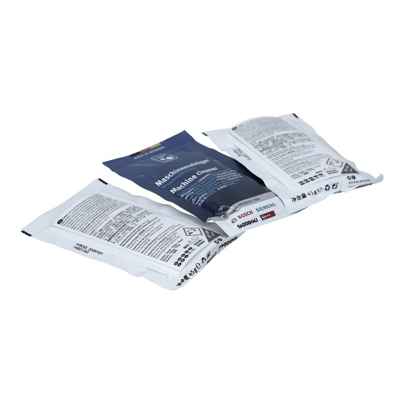 Detergente per macchine originale Bosch 3 confezioni da 45g (3x45)