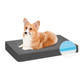 Veehoo Memory Foam Dog Bed for Medium Dogs-Waterproof Dog Bed with Oxford Fabric Surface, Outdoor Dog Bed for Crate with Removable Washable Cover and Nonslip Bottom, Medium