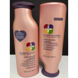 Champú y estado Pureology Pure Volume para cabello tratado de color fino -8,5 floz