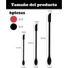 6 Piezas Miserables Espatula Silicon, Espatulas Silicona Mini, Espátula De