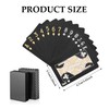 SHUXIA 1 pair Playing Cards Cool Black,Plastic PlayingCards,Waterproof Deck of