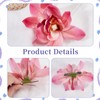 NICENEEDED 4 PCS Hawaiian Flower Hair Clips for Women, Artificial