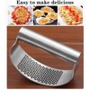 Heavy Duty Garlic Press Rocker, Garlic Crusher, Easy-Squeeze, Stainless Steel
