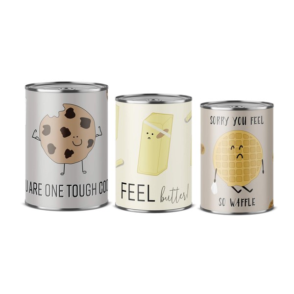 CAN-O-GRAMS Fillable Sickness Gift Canister Set (Get Well Soon) Fill