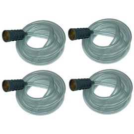 Sellerocity 4-Pack of Pressure Washer Chemical Detergent Soap Injector Siphon Hose Pick Up, 4 FT & Filter Strainer With Internal Check Valve