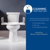 Bemis Assist Toilet Seat with Built-in Support Handles, Hinges Never