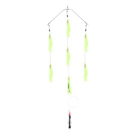 Clarkspoon Mini Spreader Bar - 8" | Spanish Mackerel Bluefish Bonito Nearshore (Neon Green)