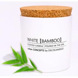 Urban Concepts by DECOCANDLES - Bamboo - Smells Like Fresh Bamboo - Highly Scented Soy Candle - Long Lasting Clean Aroma - Hand Poured in USA (9 Oz. Cork)