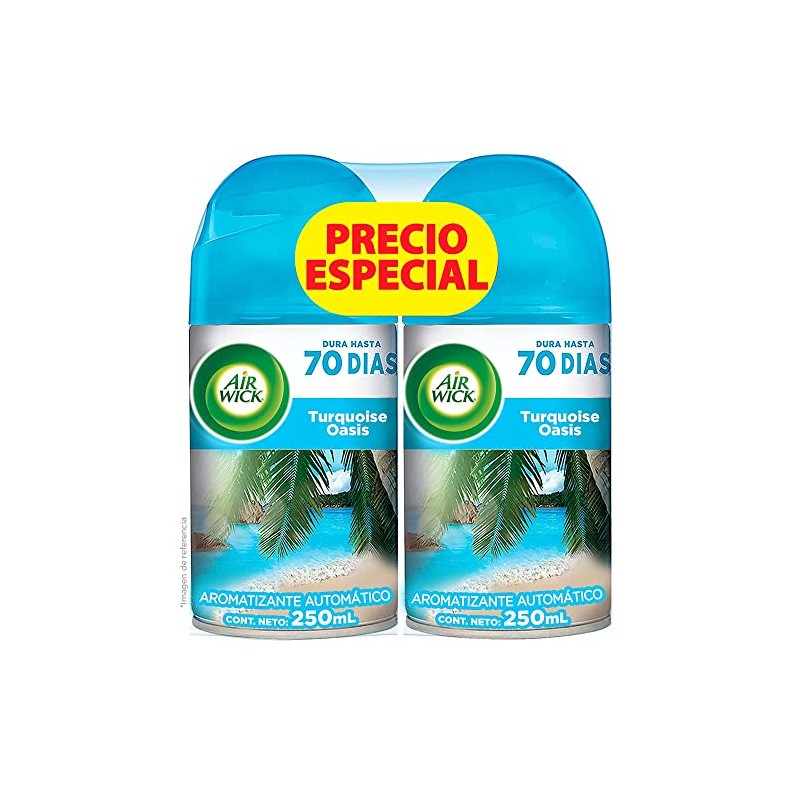 Air Wick® Aromatizante de Ambiente Freshmatic Repuesto Turquoise Oasis 250