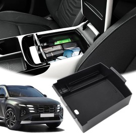 MARCHFA Center Console Organizer Tray Compatible for 2025 Hyundai Tucson Limited Accessories Armrest Storage Box Tray Organizer Insert （Only fit for Electronic Automatic Transmission）