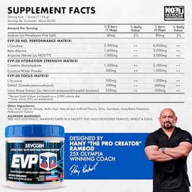 Evogen Evp 3D - Preentrenamiento en Polvo sin Estimulantes