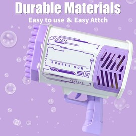 Bubble Machine Blower for Kids & Toddlers, Bubble Toys for Outdoor Party Fun Portable