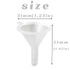 GXXMEI 120pack Mini Clear Plastic Funnel Little Small Funnel Set