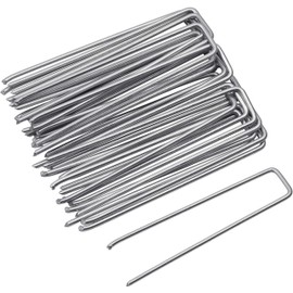 Meister Ground anchor, 150 x 20 mm, galvanised steel, pack of 25, suitable for films, fleeces and nets, for easy fixing in the ground, pegs for garden fleece, ground anchor, 9962900 hot-dip galvanised