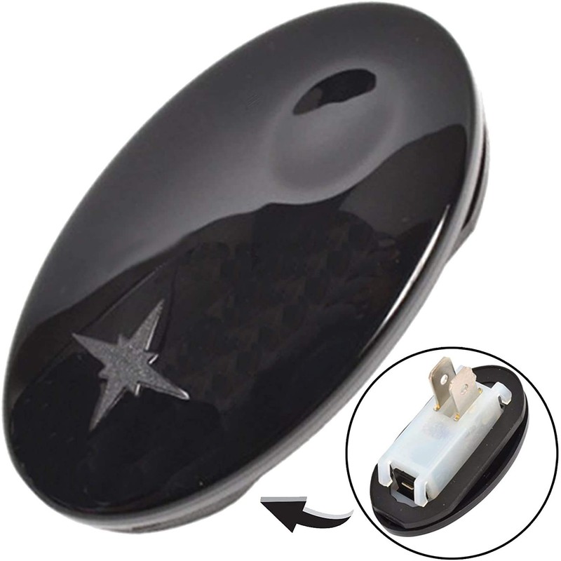 Spares2go Black Gas Hob Push Start Ignition Button Switch for