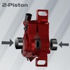 DYISLAND XT-7 XT-7 Hydraulic Disc Brakes Calipers,Line Pulling/Cable Actuated Front