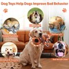Plush Dog Toys with Rope, Squeaker & Crinkle Paper –