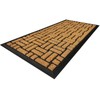 MATALL Outside Entrance Door Mat - 36x17 Inches Coir-Like Yellow