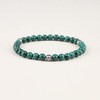 GAVU Crystal Bead Bracelet with Fleur De Lis, Malachite, malachite