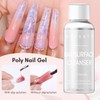 Makartt Poly Nail Gel Kit with UV LED Lamp, Clear