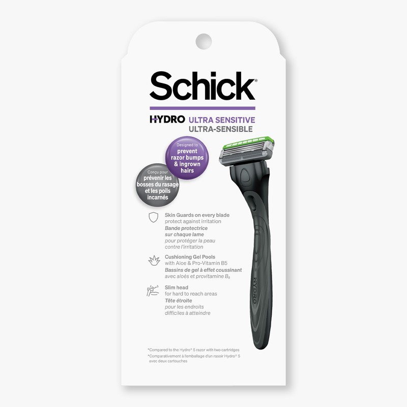Schick Hydro Ultra Sensitive Razors for Men | 3-Blade Mens