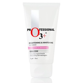 O3+ Brightening and Whitening Face Wash with Cucumber and Aloe Vera Extracts, 50g
