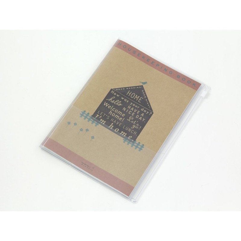 Midori 12853006 Household Account Book, A5, Monthly Work Futari Family