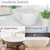 CENTOLLA Bathtub Splash Guard,Clear Shower Splash Guard with Nano Strip,Removable