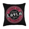 Layla | Legends are named | Layla Throw Pillow