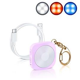 Elecpow Personal Safety Alarm for Women, MissCubie Keychain and High Visibility Reflective Running Gear with USB Charging Line Alarm and 3 Color LED Running Lights for Runners Safety
