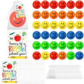 36 Set Back to School Student Gifts from Teacher Stress Balls Toy with Inspirational Cards Emotional Relief Stress Star First Day of School Gifts for Student Classroom Prizes Party Favors