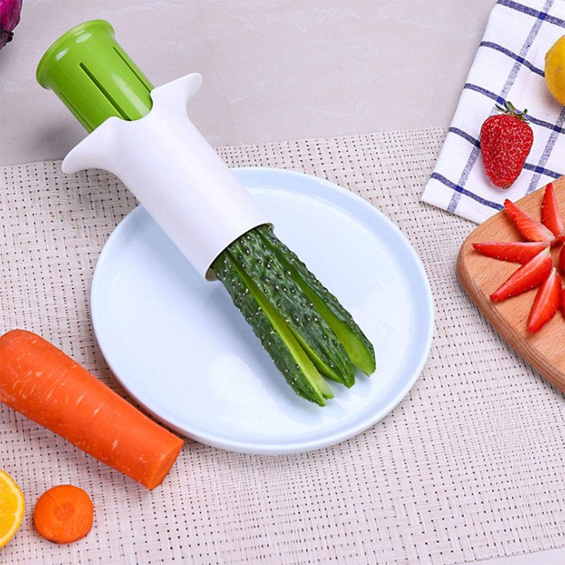 Vegetable Cutter Cucumber Carrot Slicer Vegetable Strawberry Slicer Splitter Cutter